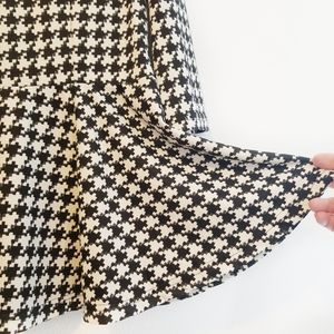 Nuggles Hounds Tooth Peplum Top
